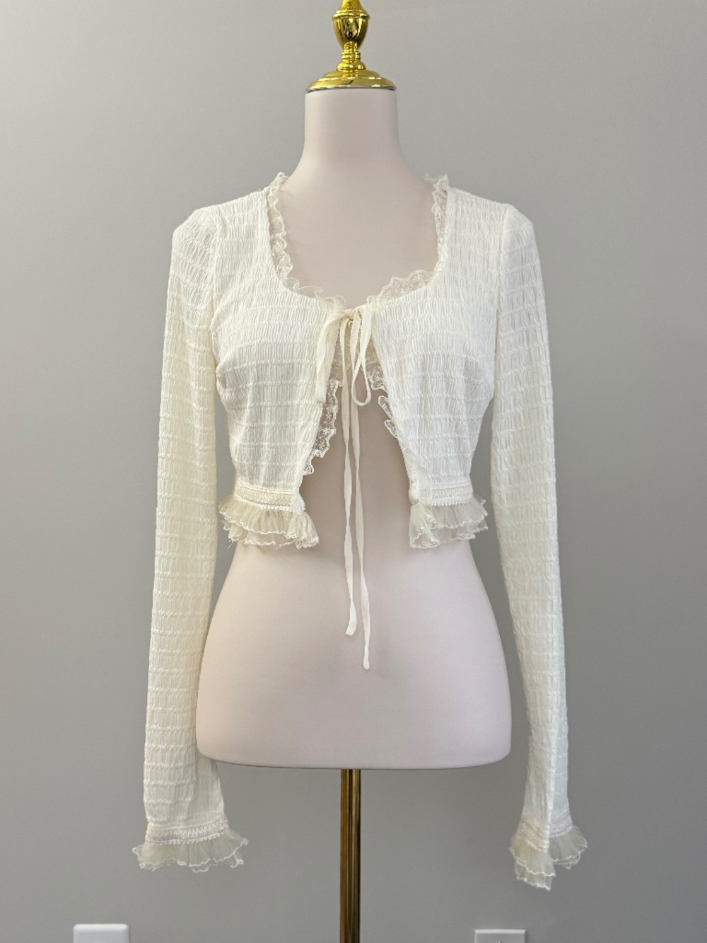 Cider Cropped Summer Cardigan long sleeve